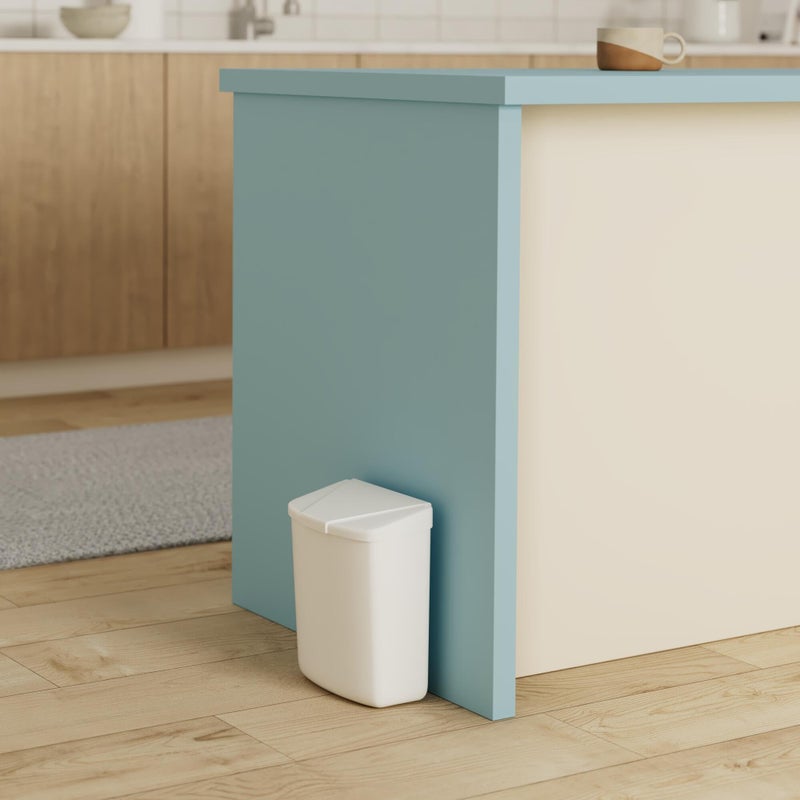 Hospeco Feminine Hygiene Receptacle White ABS Plastic 250-201W - Image 2